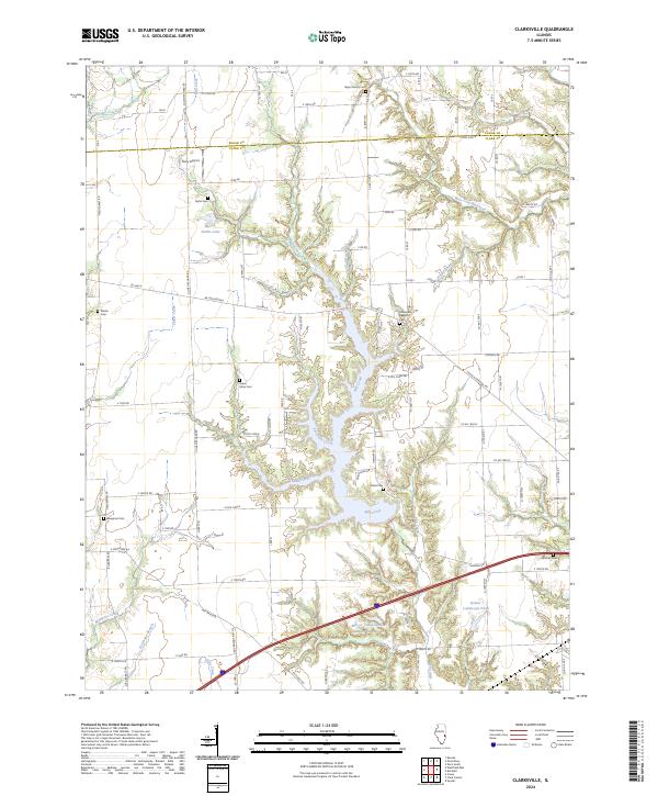 Clarksville, IL — USGS 7.5-minute topo (2024)