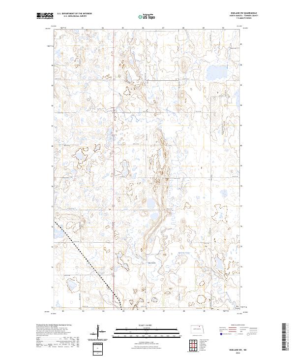 Egeland SW, ND — USGS 7.5-minute topo (2024)