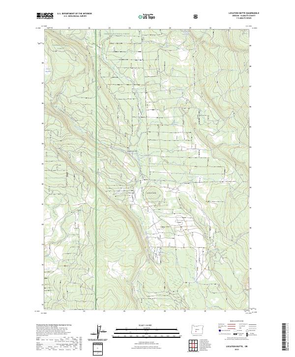 Location Butte, OR — USGS 7.5-minute topo (2023)