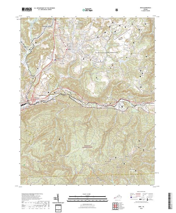 Wise, VA — USGS 7.5-minute topo (2022)