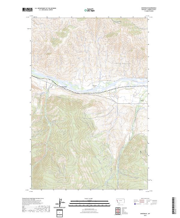McDonald, MT — USGS 7.5-minute topo (2024)
