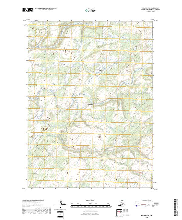 Kenai A-4 SW, AK — USGS 7.5-minute topo (2024)