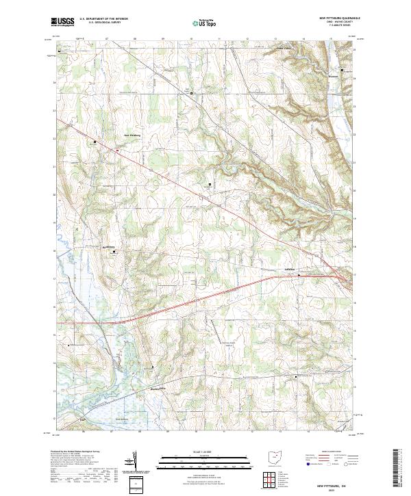 New Pittsburg, OH — USGS 7.5-minute topo (2023)