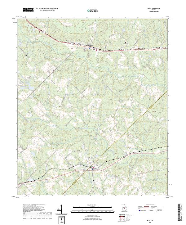 Milan, GA — USGS 7.5-minute topo (2024)