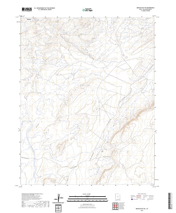 Mexican Hat SE, UT — USGS 7.5-minute topo (2023)