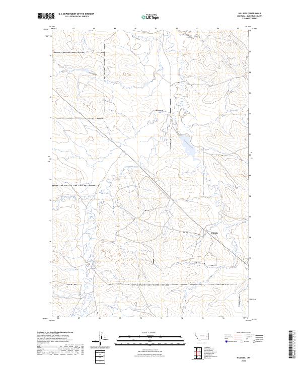 Hillside, MT — USGS 7.5-minute topo (2024)