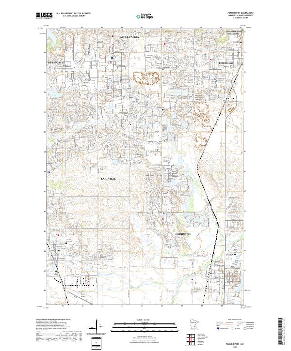 Farmington, MN — USGS 7.5-minute topo (2022)
