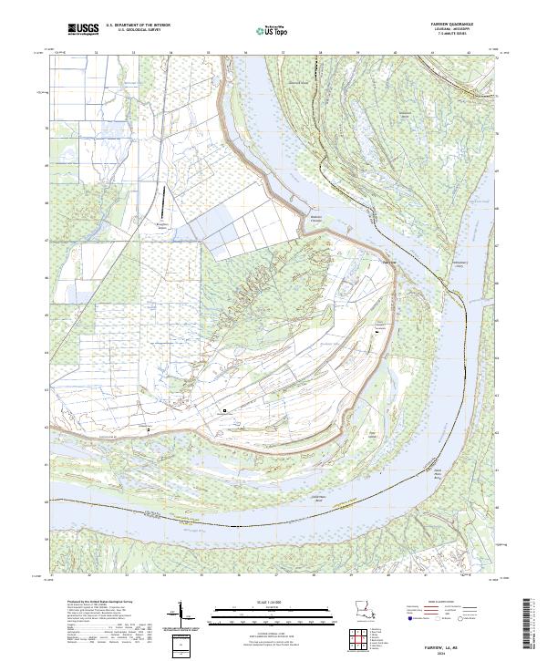 Fairview, LA-MS — USGS 7.5-minute topo (2024)