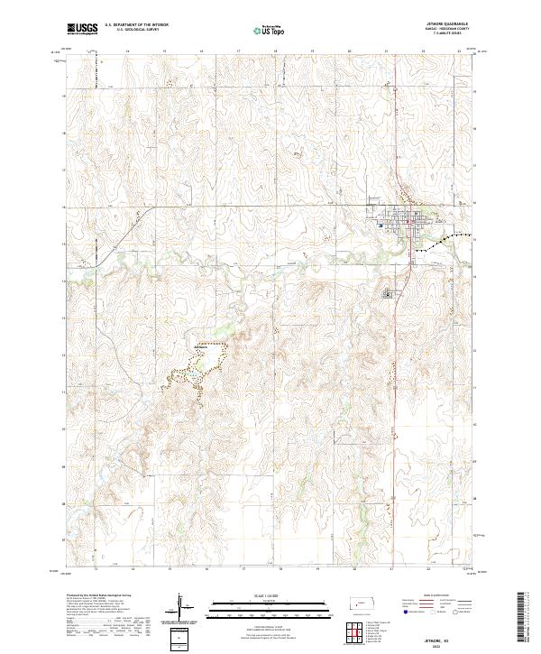 Jetmore, KS — USGS 7.5-minute topo (2022)