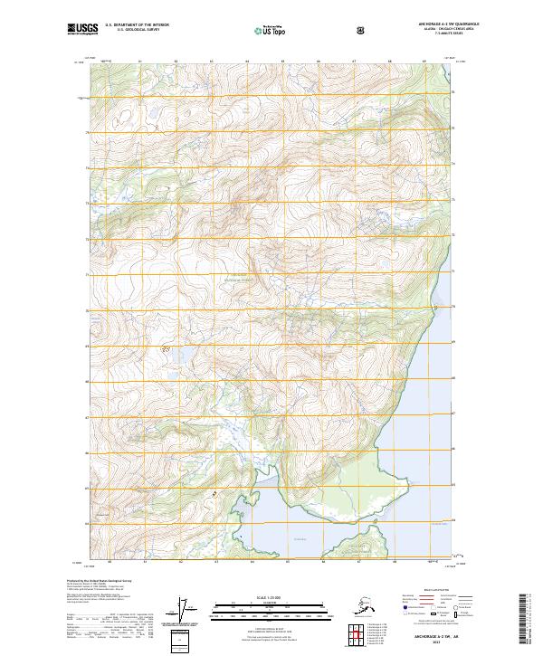 Anchorage A-2 SW, AK — USGS 7.5-minute topo (2023)