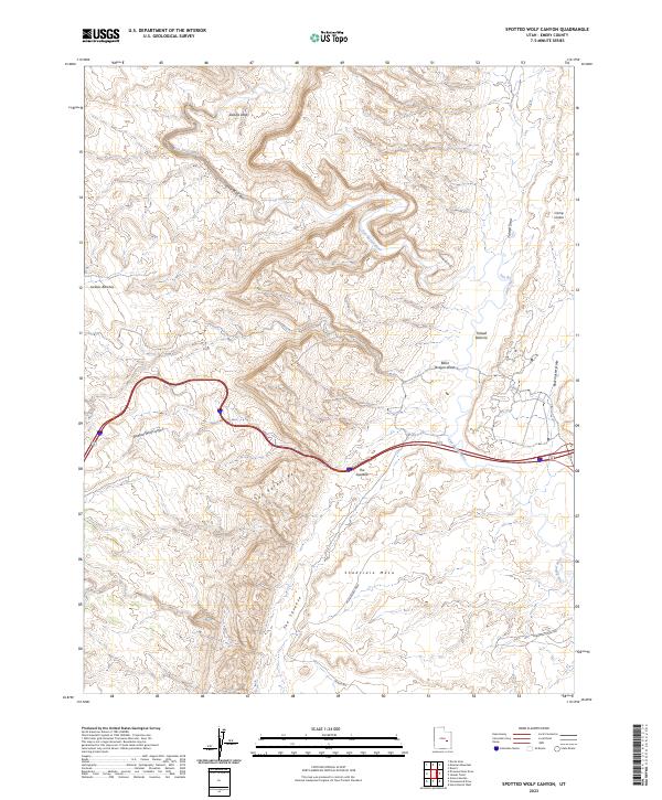 Spotted Wolf Canyon, UT — USGS 7.5-minute topo (2023)