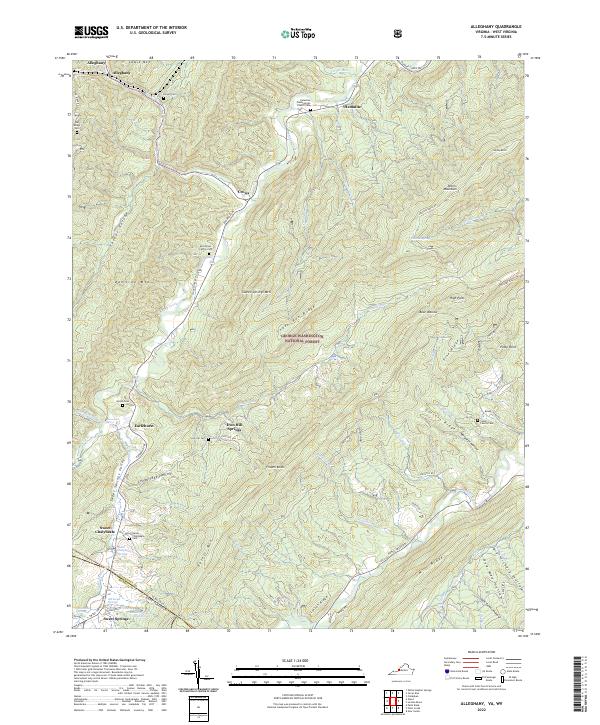 Alleghany, VA-WV — USGS 7.5-minute topo (2022)