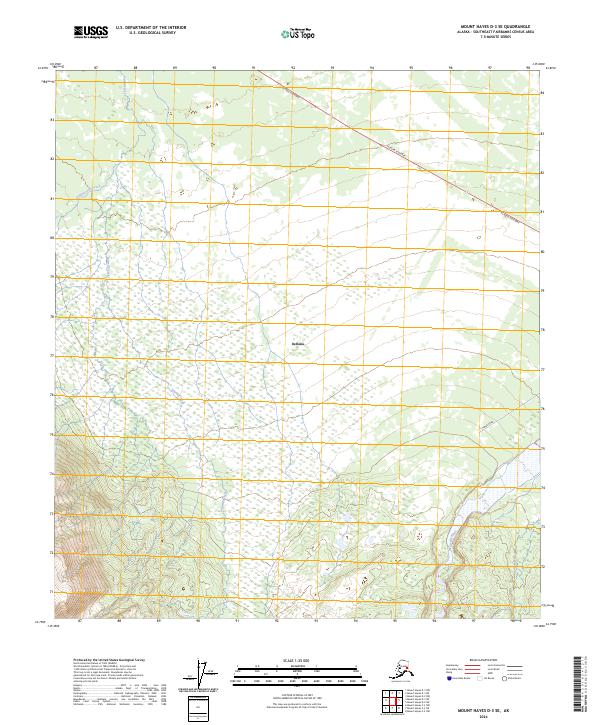 Mount Hayes D-3 SE, AK — USGS 7.5-minute topo (2024)