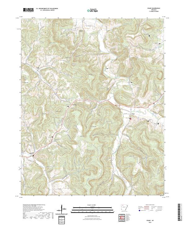 Osage, AR — USGS 7.5-minute topo (2024)