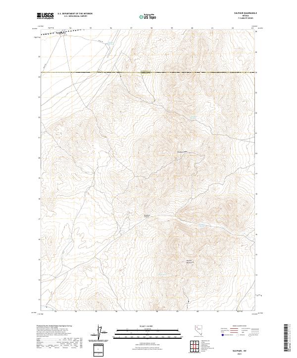 Sulphur, NV — USGS 7.5-minute topo (2021)
