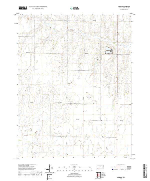 Ensign SE, KS — USGS 7.5-minute topo (2022)