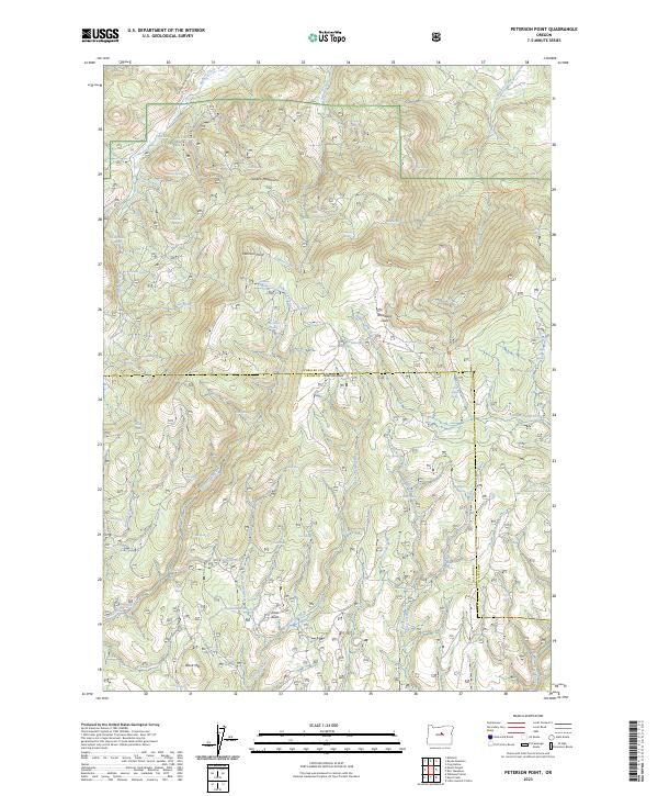 Peterson Point, OR — USGS 7.5-minute topo (2023)