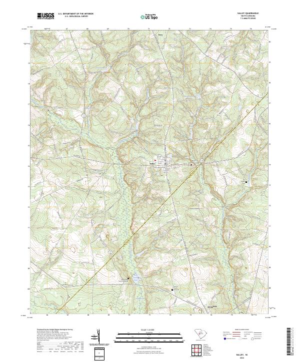 Salley, SC — USGS 7.5-minute topo (2024)