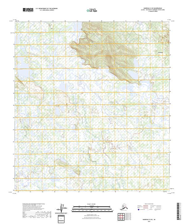 Nabesna D-2 SE, AK — USGS 7.5-minute topo (2023)