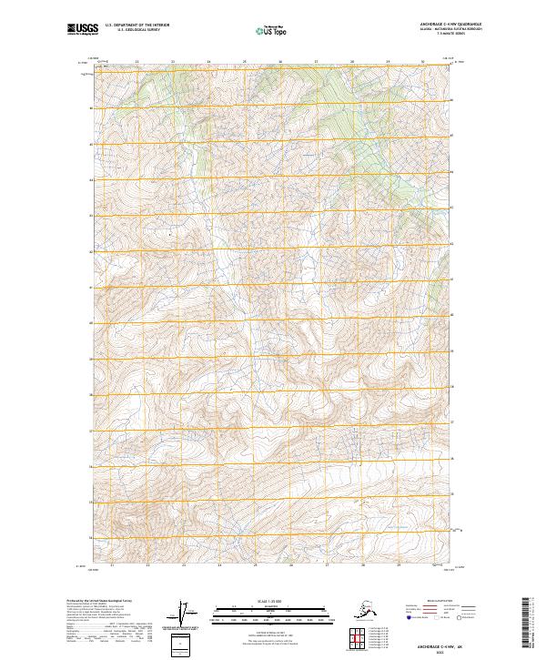 Anchorage C-4 NW, AK — USGS 7.5-minute topo (2023)