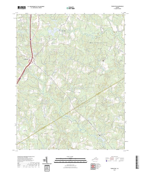 Templeton, VA — USGS 7.5-minute topo (2022)