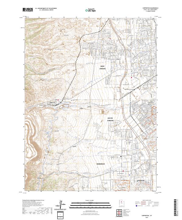 Copperton, UT — USGS 7.5-minute topo (2023)