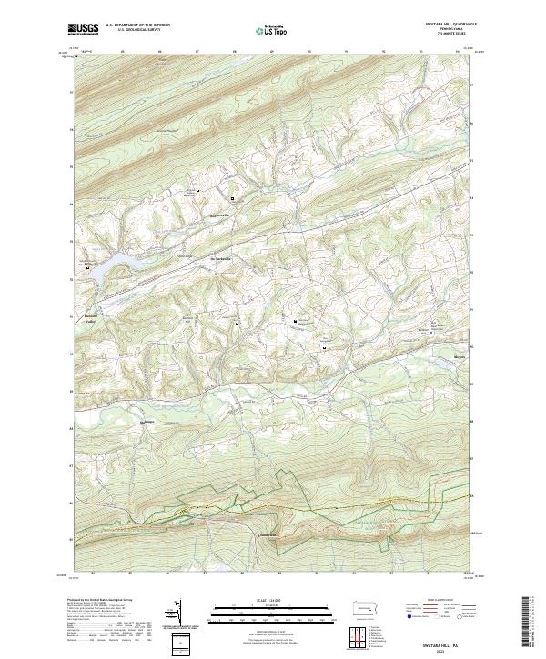 Swatara Hill, PA — USGS 7.5-minute topo (2023)