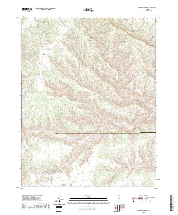 Carcass Canyon, UT — USGS 7.5-minute topo (2023)