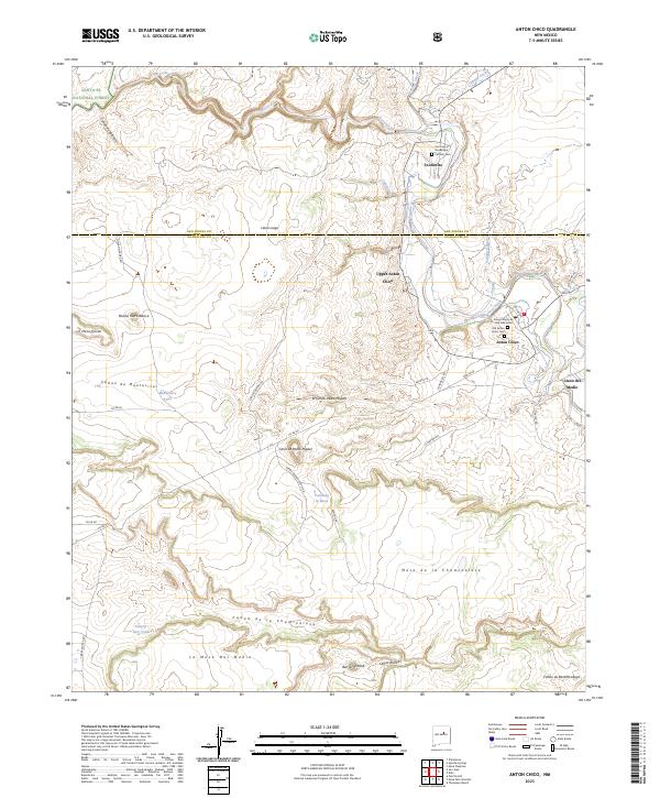 Anton Chico, NM — USGS 7.5-minute topo (2023)
