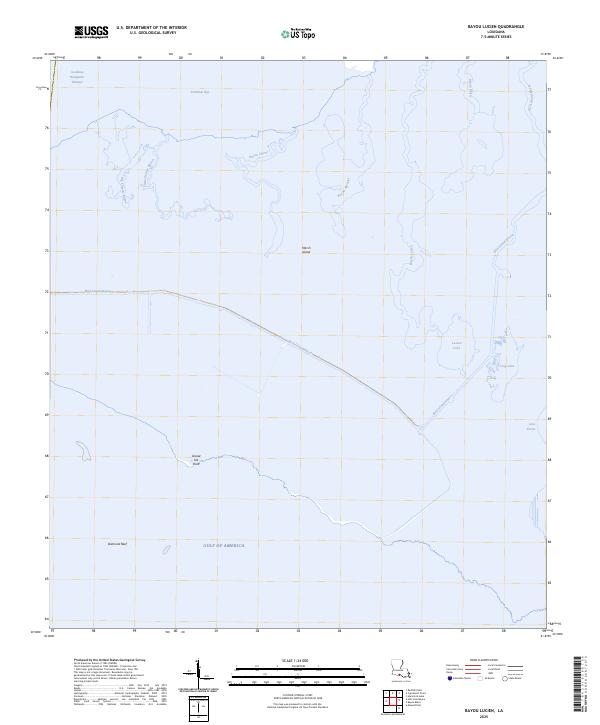 Bayou Lucien, LA — USGS 7.5-minute topo (2025)