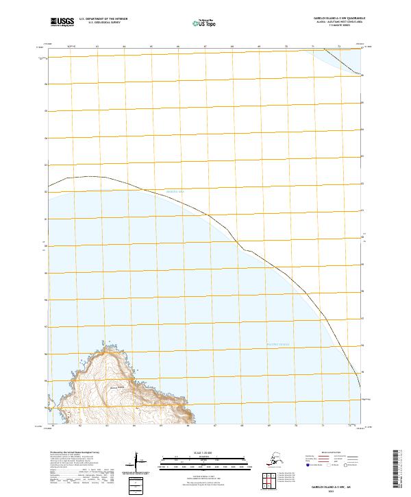 Gareloi Island A-3 NW, AK — USGS 7.5-minute topo (2021)
