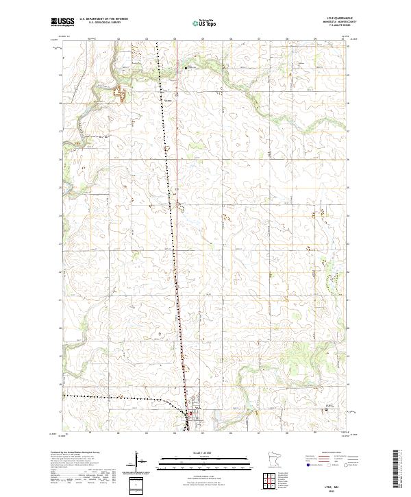 Lyle, MN — USGS 7.5-minute topo (2022)