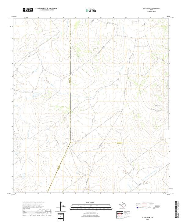 Cuevitas SW, TX — USGS 7.5-minute topo (2022)