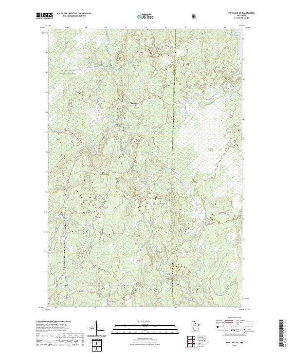 Pike Lake SE, WI — USGS 7.5-minute topo (2023)