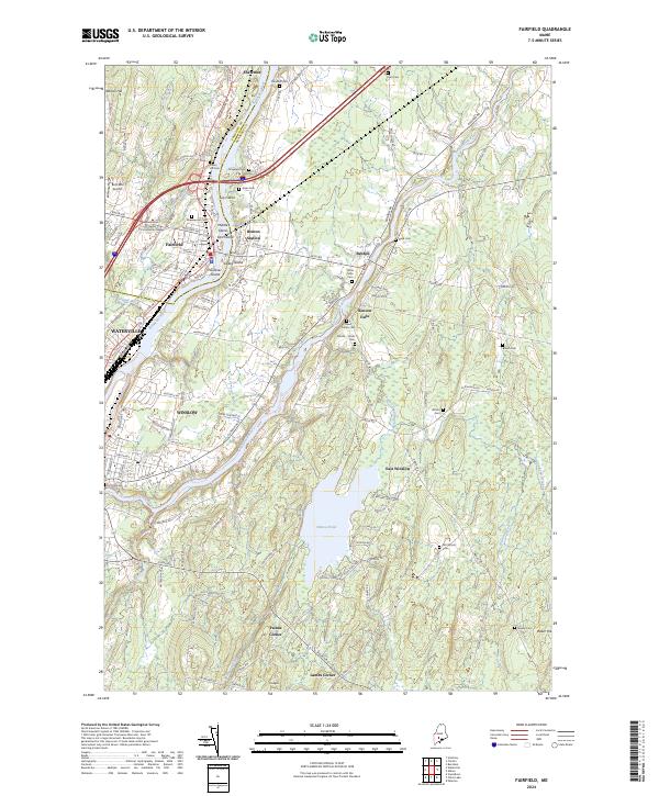 Fairfield, ME — USGS 7.5-minute topo (2024)