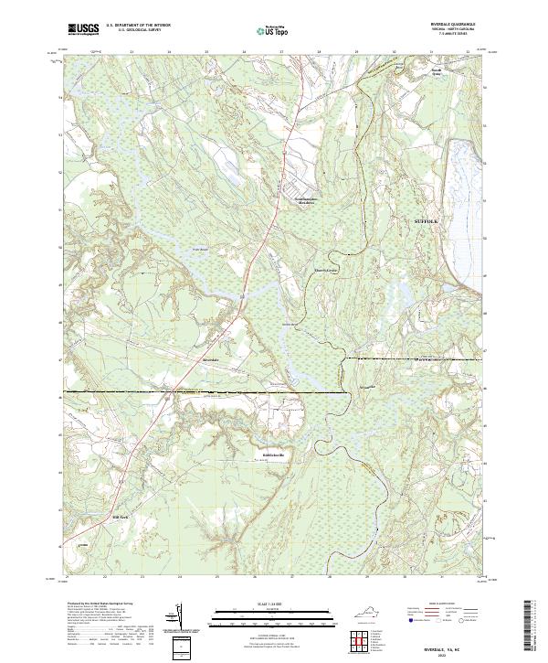 Riverdale, VA-NC — USGS 7.5-minute topo (2022)