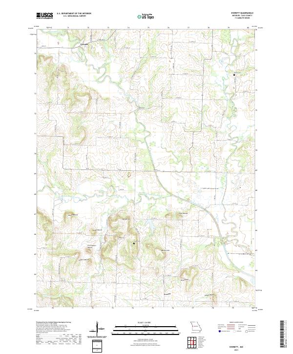 Everett, MO — USGS 7.5-minute topo (2021)