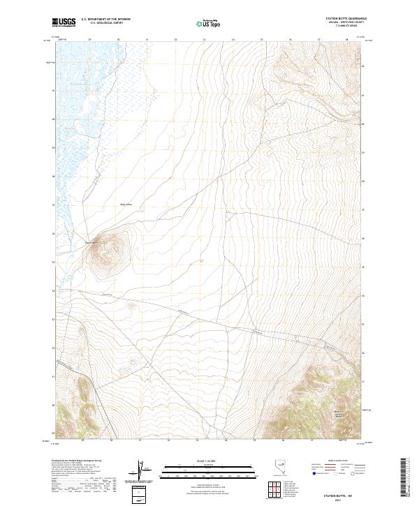 Station Butte, NV — USGS 7.5-minute topo (2021)