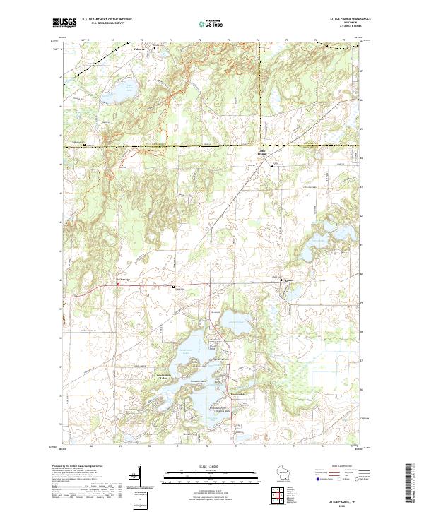 Little Prairie, WI — USGS 7.5-minute topo (2022)