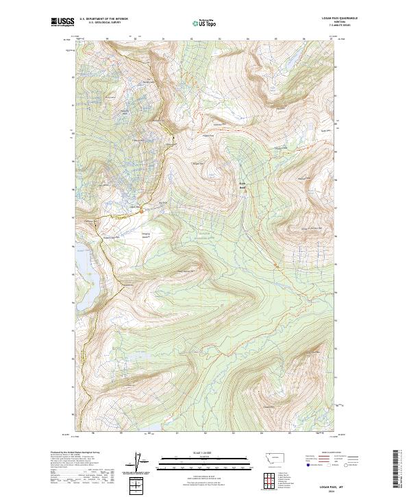Logan Pass, MT — USGS 7.5-minute topo (2024)