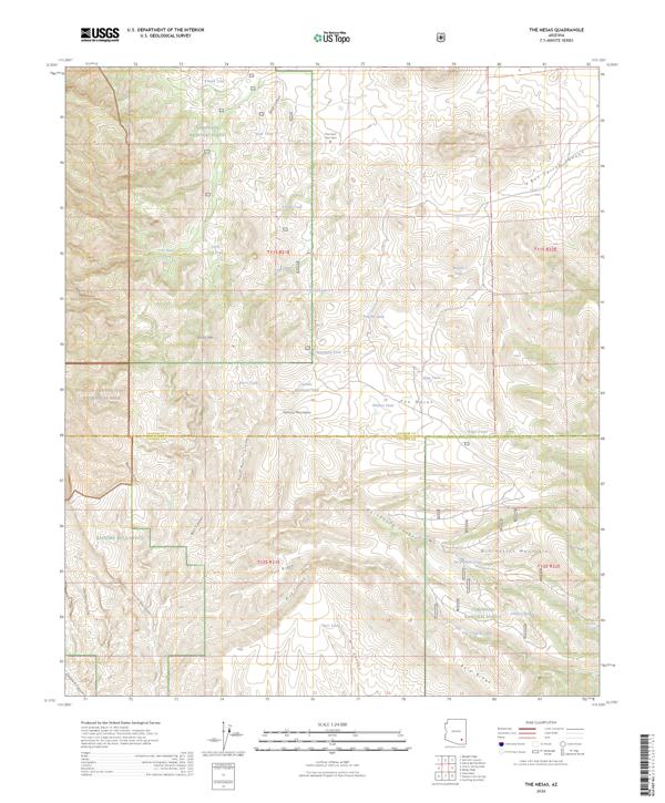 The Mesas, AZ — USGS 7.5-minute topo (2026)