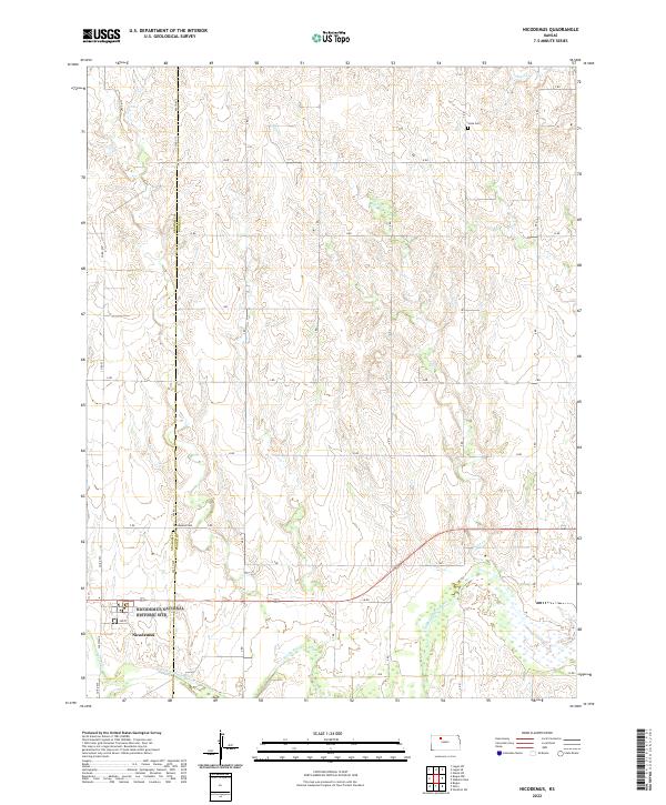 Nicodemus, KS — USGS 7.5-minute topo (2022)