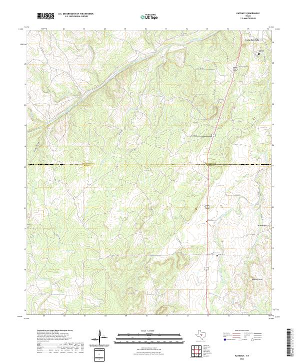 Katemcy, TX — USGS 7.5-minute topo (2022)