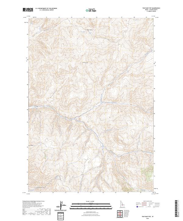 The Paint Pot, ID — USGS 7.5-minute topo (2024)