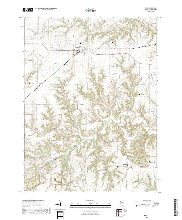 Ipava, IL — USGS 7.5-minute topo (2024)