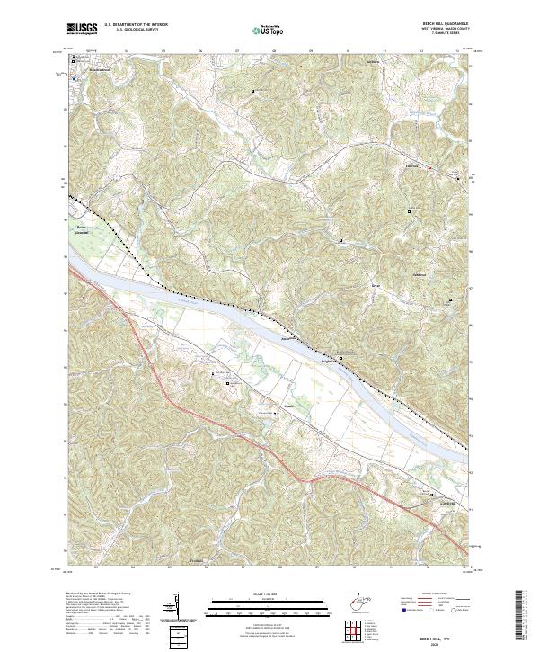 Beech Hill, WV — USGS 7.5-minute topo (2023)