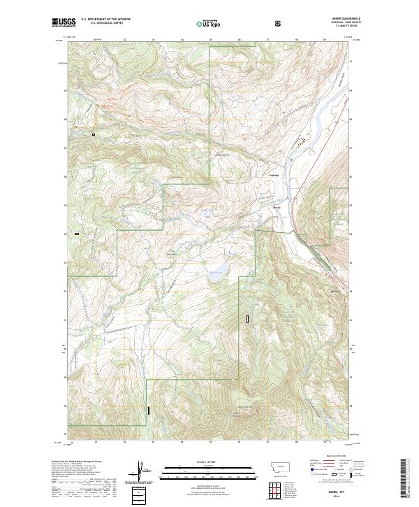 Miner, MT — USGS 7.5-minute topo (2024)
