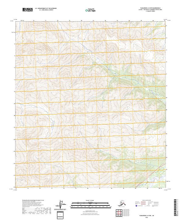 Tanacross A-5 NW, AK — USGS 7.5-minute topo (2024)
