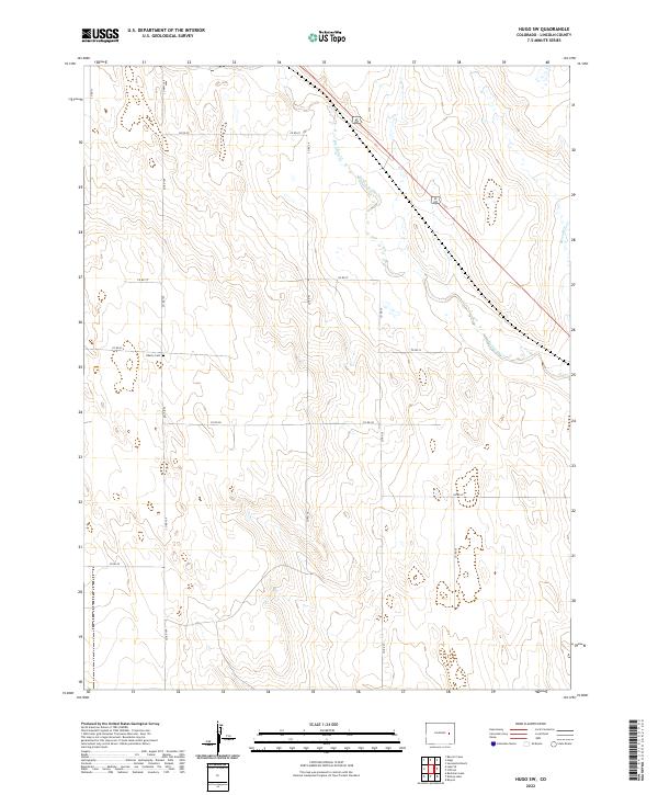 Hugo SW, CO — USGS 7.5-minute topo (2022)