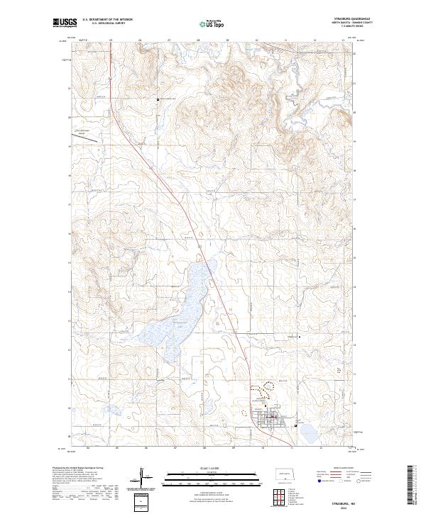 Strasburg, ND — USGS 7.5-minute topo (2024)